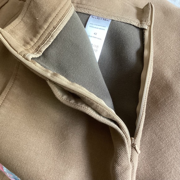 See By Chloe Wide Leg Cropped Pants Portugal 42/10 - Picture 8 of 10